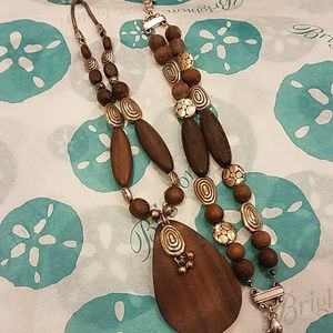 Brighton Woodwind necklace & bracelet set